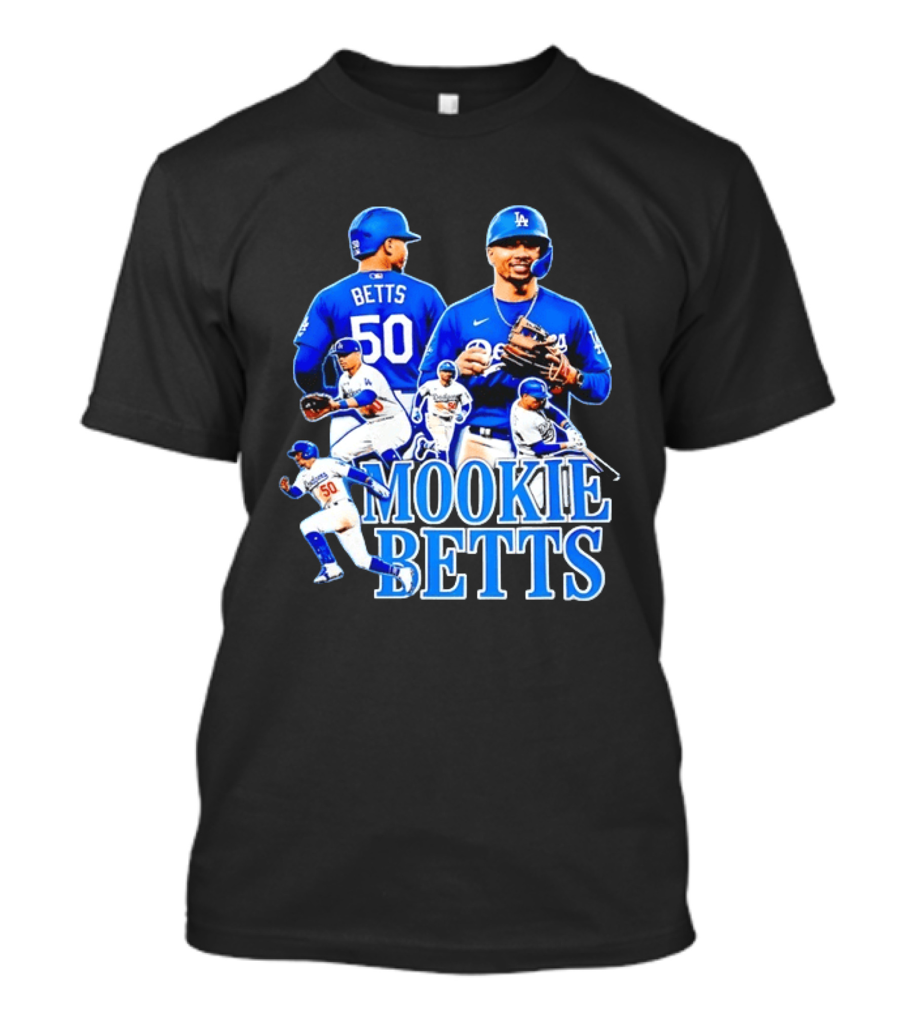 Mookie Betts 50 Los Angeles Dodgers MLB Players T-Shirt