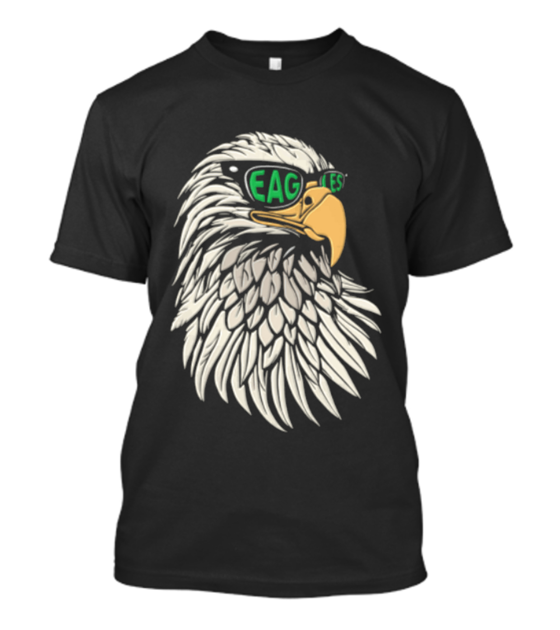 Philadelphia Eagles Bald Eagle Head With Sunglasses T-Shirt