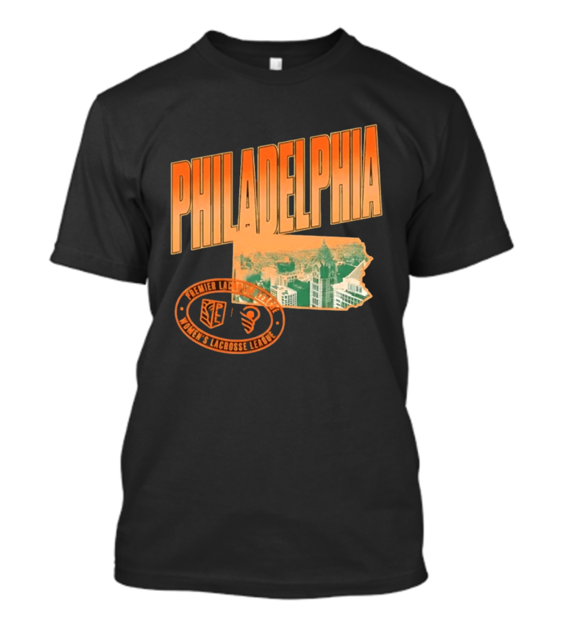 Philadelphia Premier Lacrosse League Women's Lacrosse Skyline T-Shirt