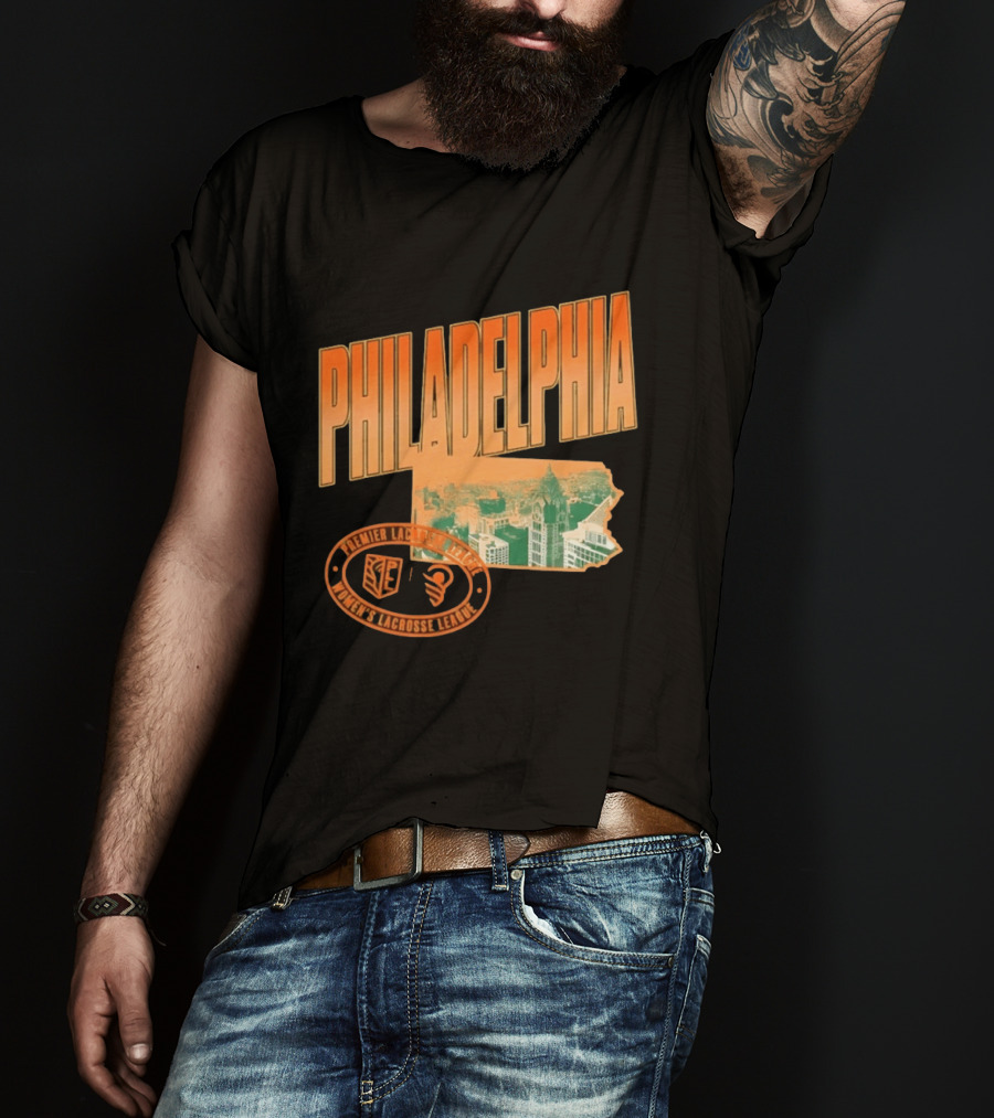 Philadelphia Premier Lacrosse League Women's Lacrosse Skyline T-Shirt