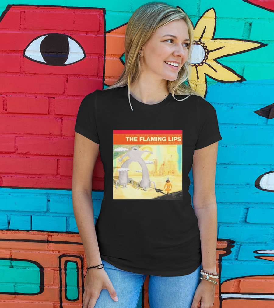 The Flaming Lips Yoshimi Battles Depression Mystery Creature And Girl In Fantasy World T-Shirt