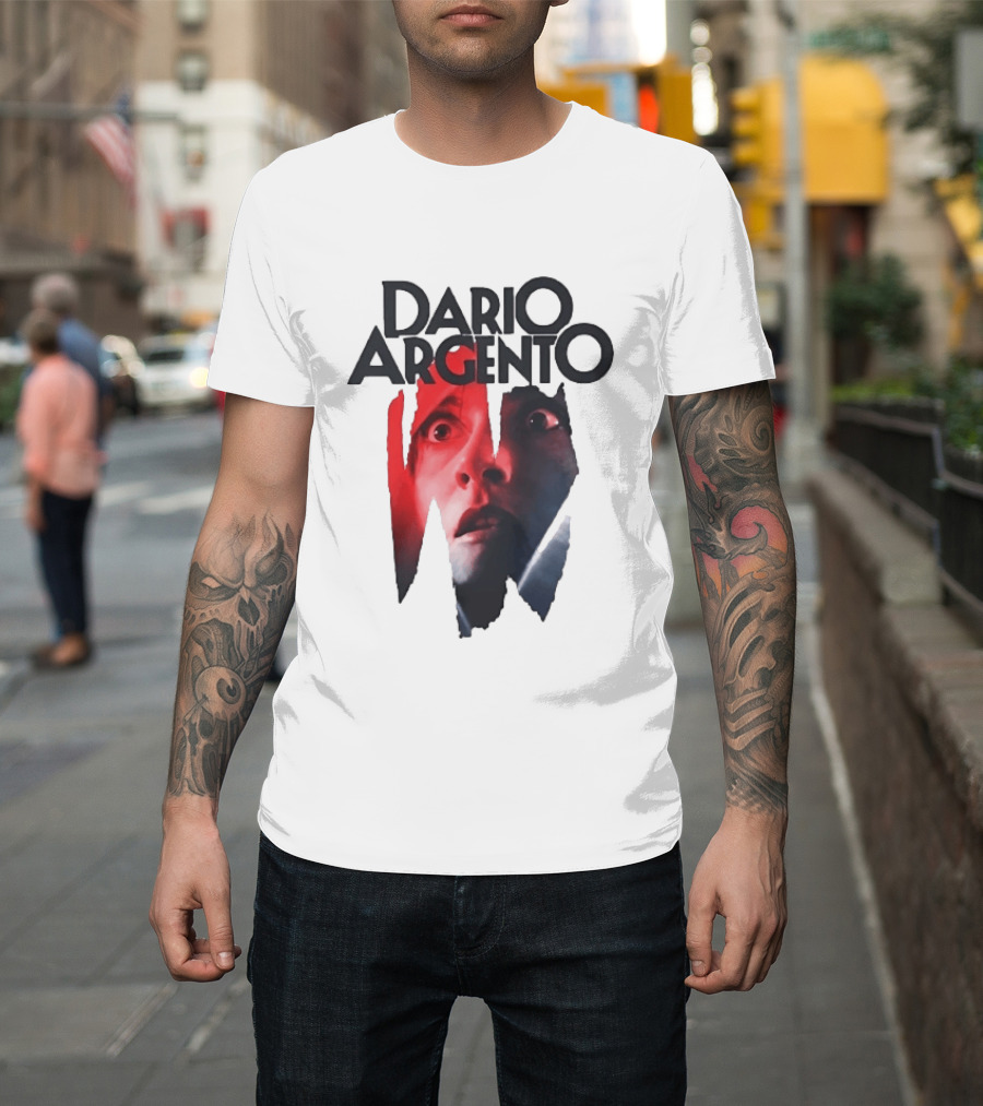 Dario Argento Horror Film Director Giallo Thriller Iconic Face T-Shirt
