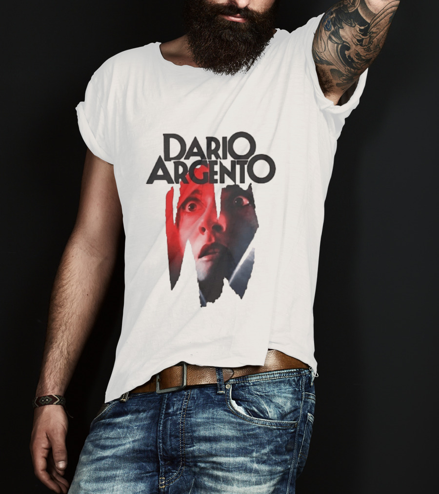 Dario Argento Horror Film Director Giallo Thriller Iconic Face T-Shirt