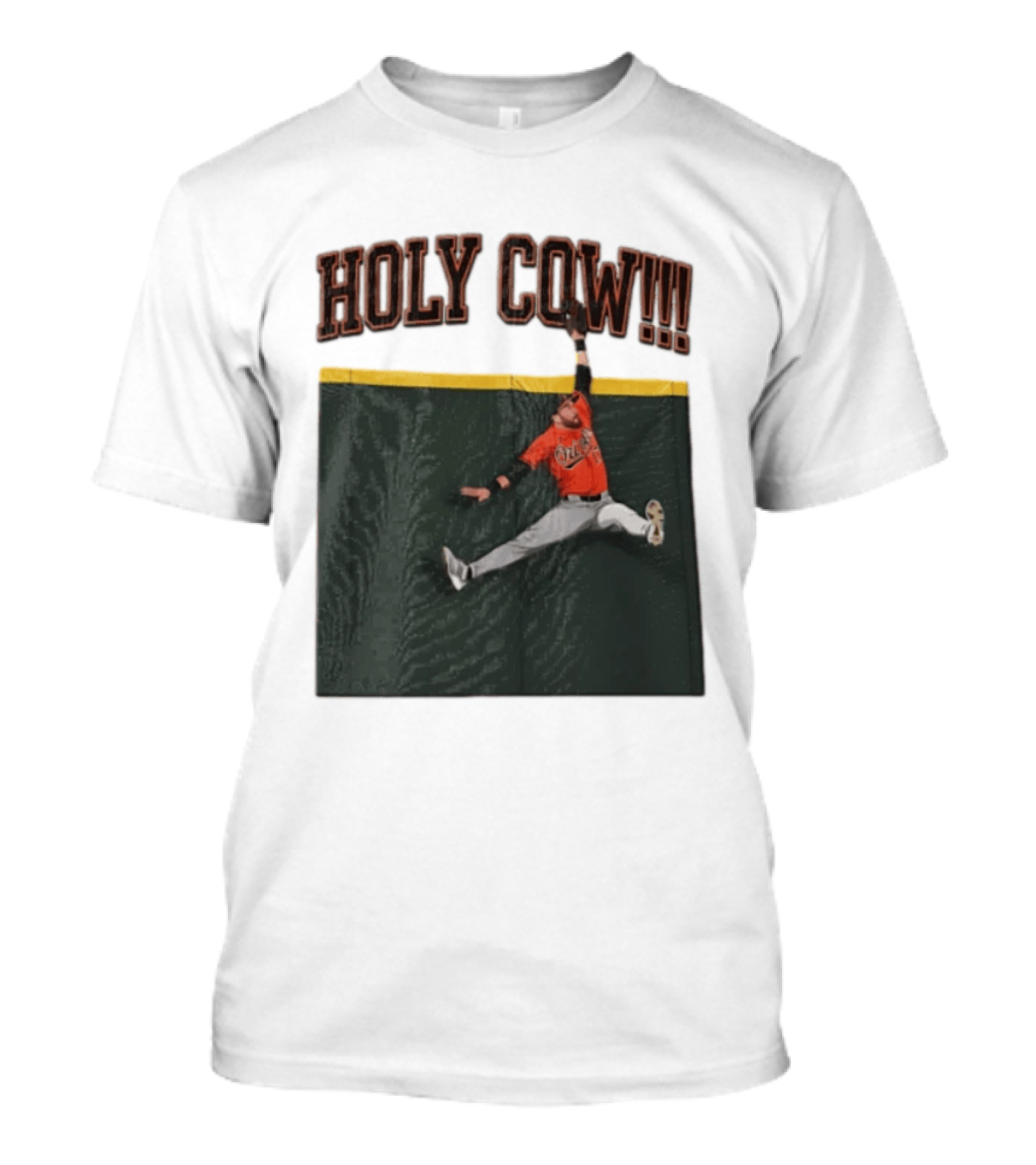 Holy Cow Colton Cowser Baltimore Orioles Catch 2026 T-Shirt