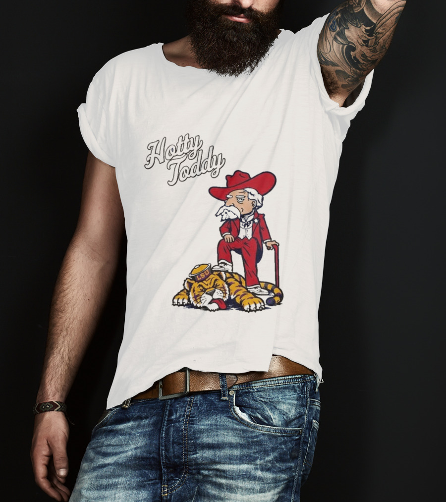 Hotty Toddy Ole Miss Mascot Triumph Over LSU Tiger 2026 T-Shirt