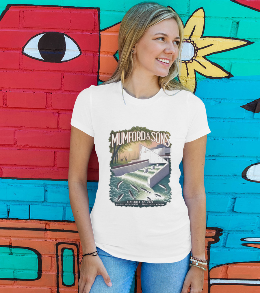 Mumford & Sons September 22 2026 Grand Rapids Michigan Acrisure Amphitheater T-Shirt