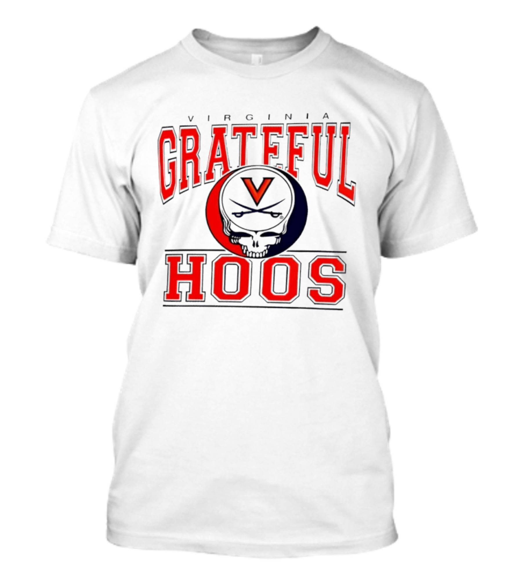 Virginia Grateful Hoos Logo UVA College Sports T-Shirt