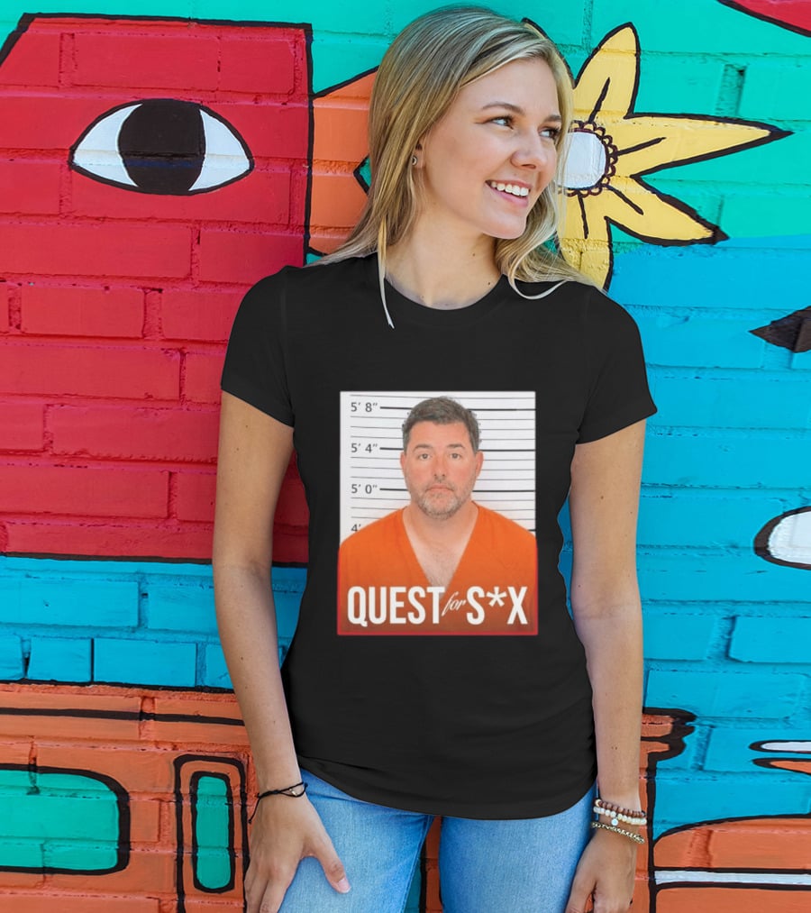 Quest For SX Shot Funny Prison Lineup T-Shirt