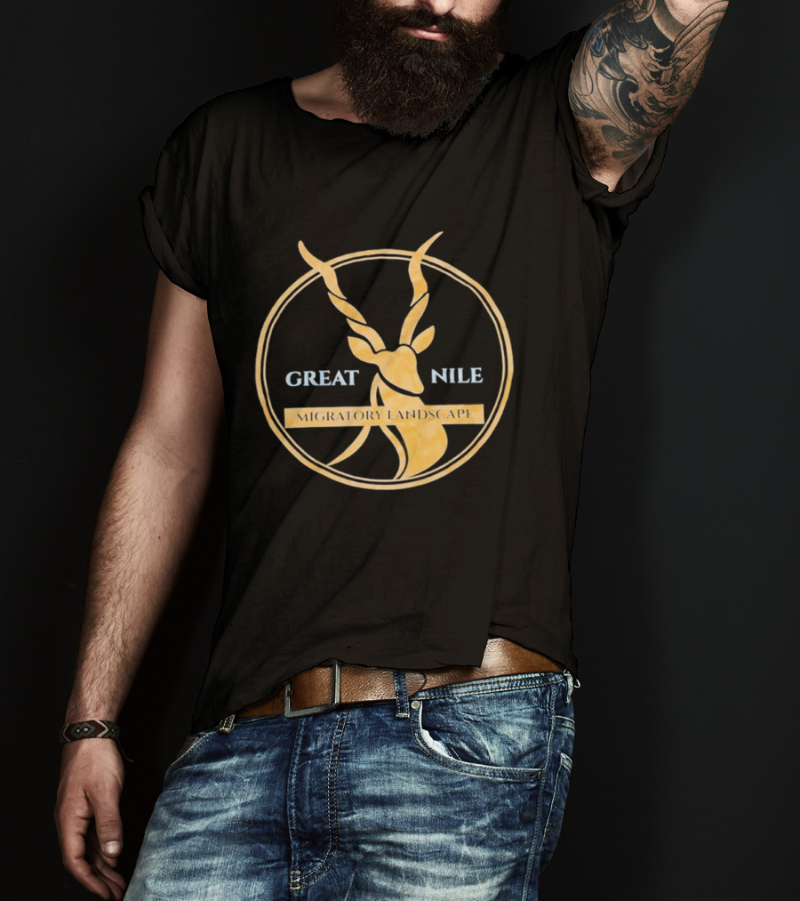 Great Nile Migratory Landscape Antelope T-Shirt
