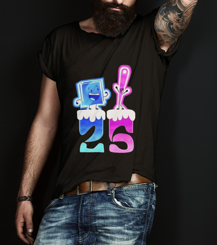Ice Cube And Needle Battle For Dream Island 25 T-Shirt
