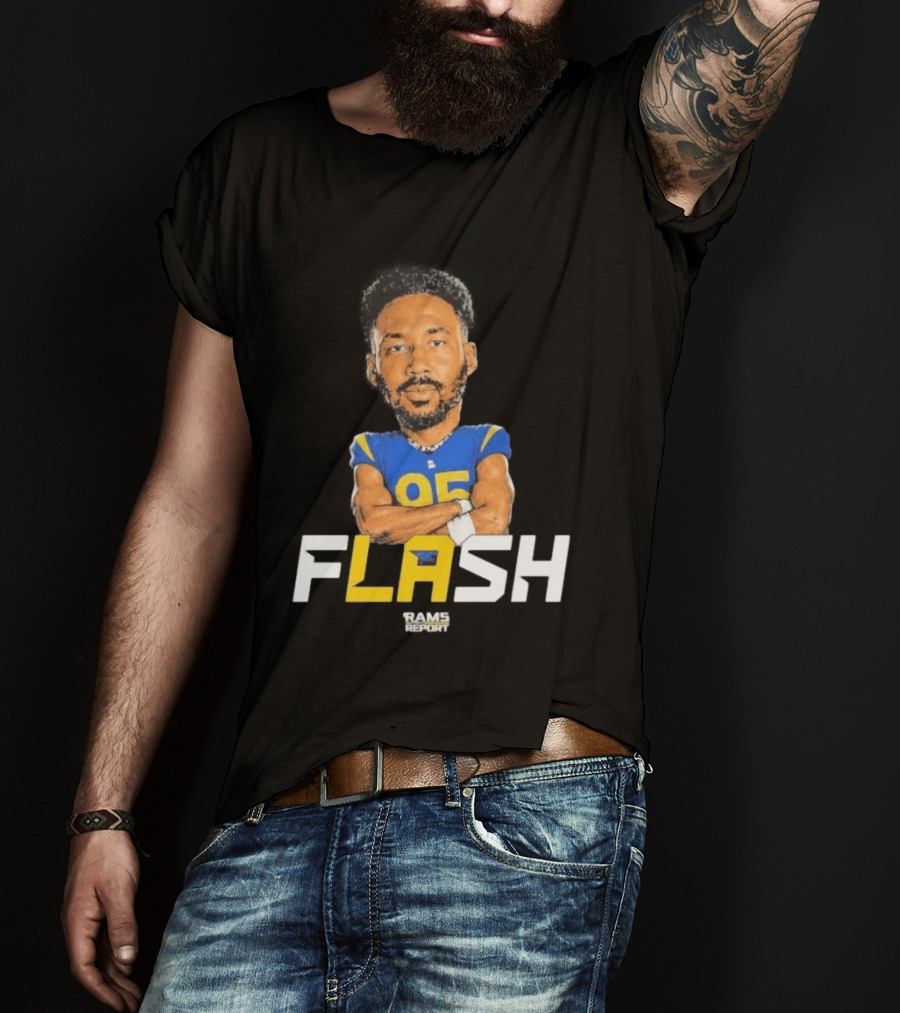 Flash Rams Report Jackson Durham LA Los Angeles Rams T-Shirt