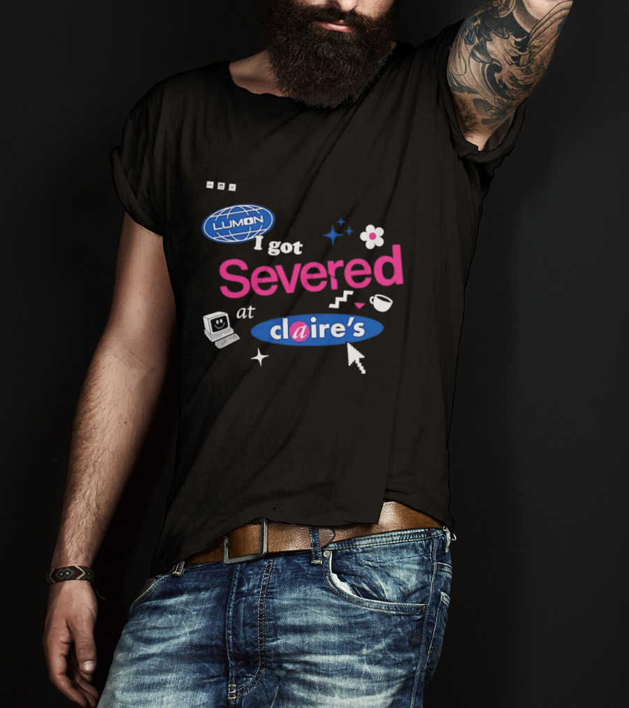 Lumon Severed At Claire's Severance Laptop Coffee Flower Cup Heart Stars T-Shirt