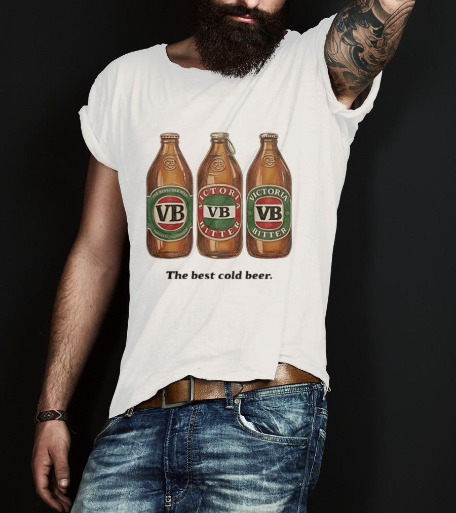 Victoria Bitter VB The Best Cold Beer Bottles T-Shirt