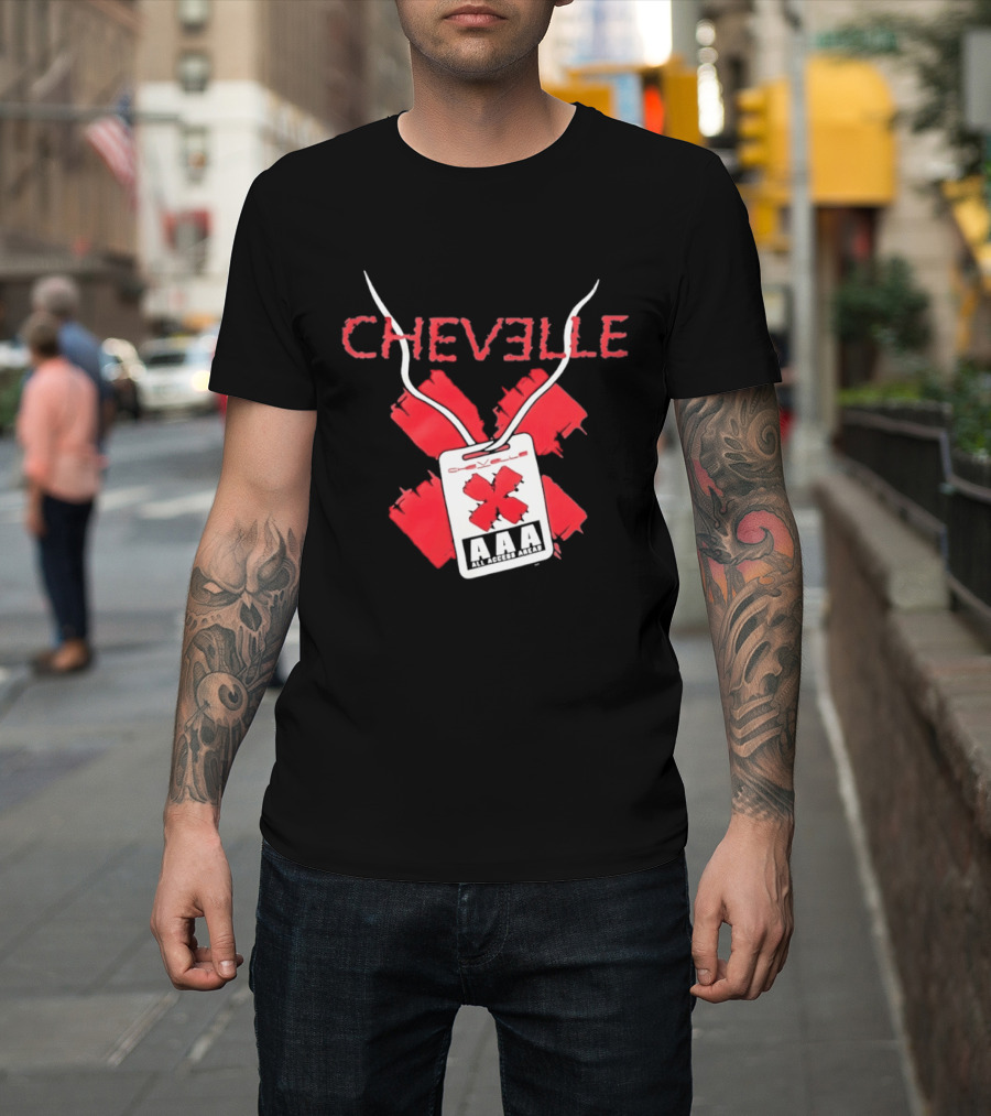 Chevelle AAA All Access Pass Red X Band Tour T-Shirt