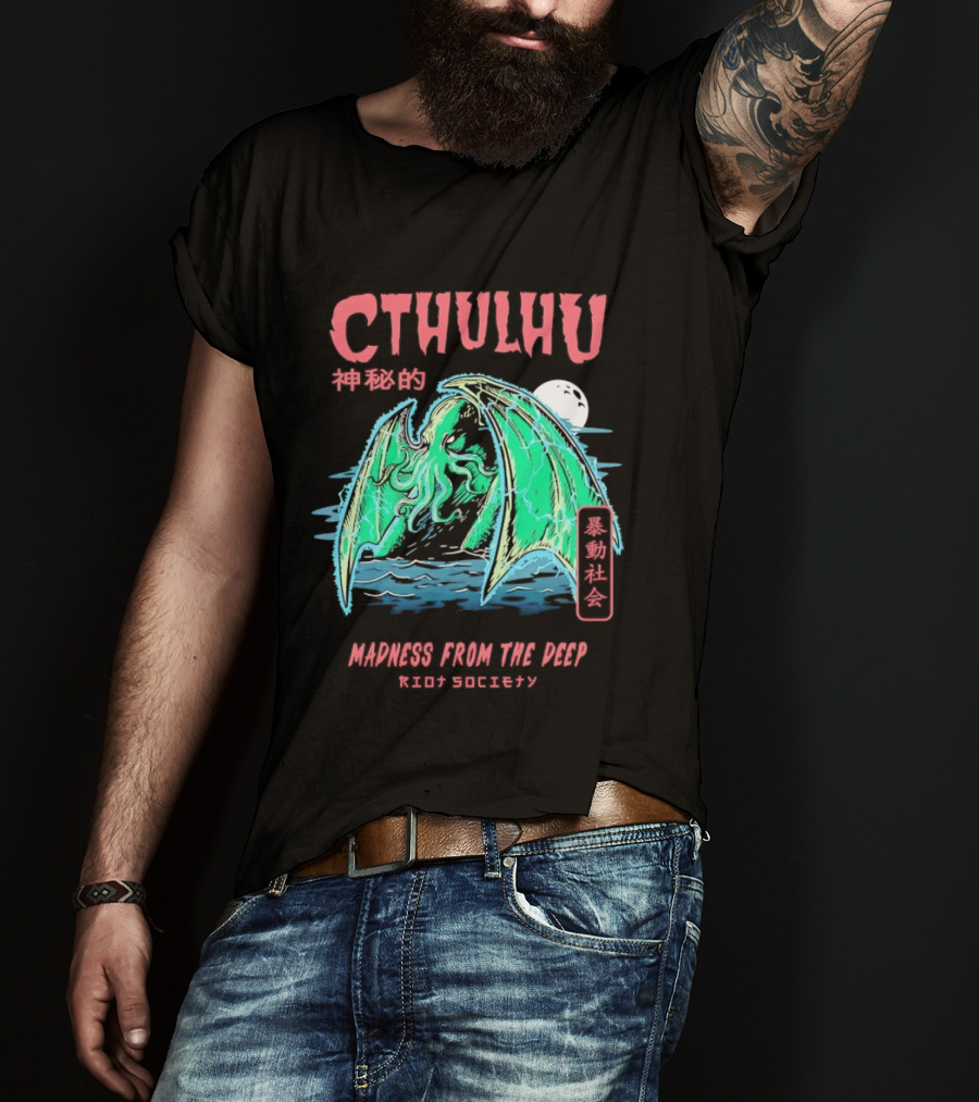 Cthulhu Madness From The Deep Riot Society T-Shirt