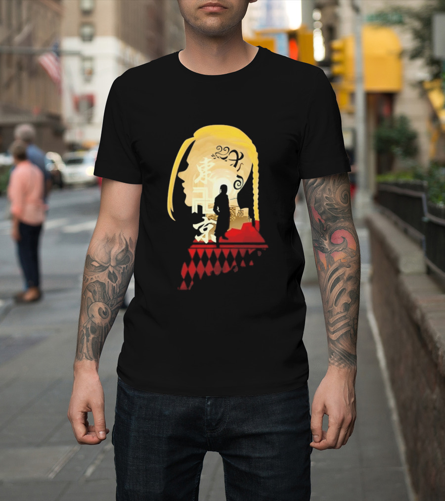 Ken Ryuguji Tokyo Revengers Draken Silhouette Art Japan Cityscape Hair T-Shirt