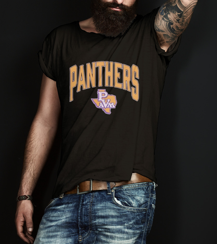 Prairie View A&M Panthers PVAMU PVM Texas Map T-Shirt