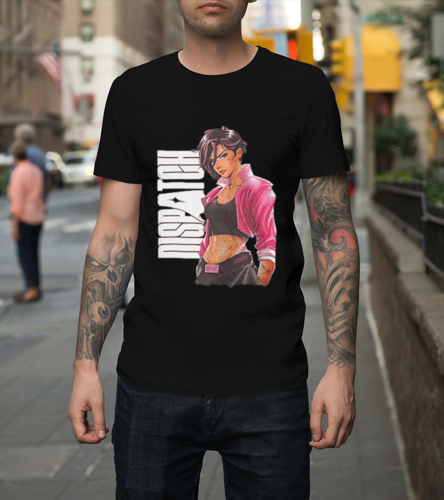 Dispatch Anime Girl Urban Style Two Sided T-Shirt