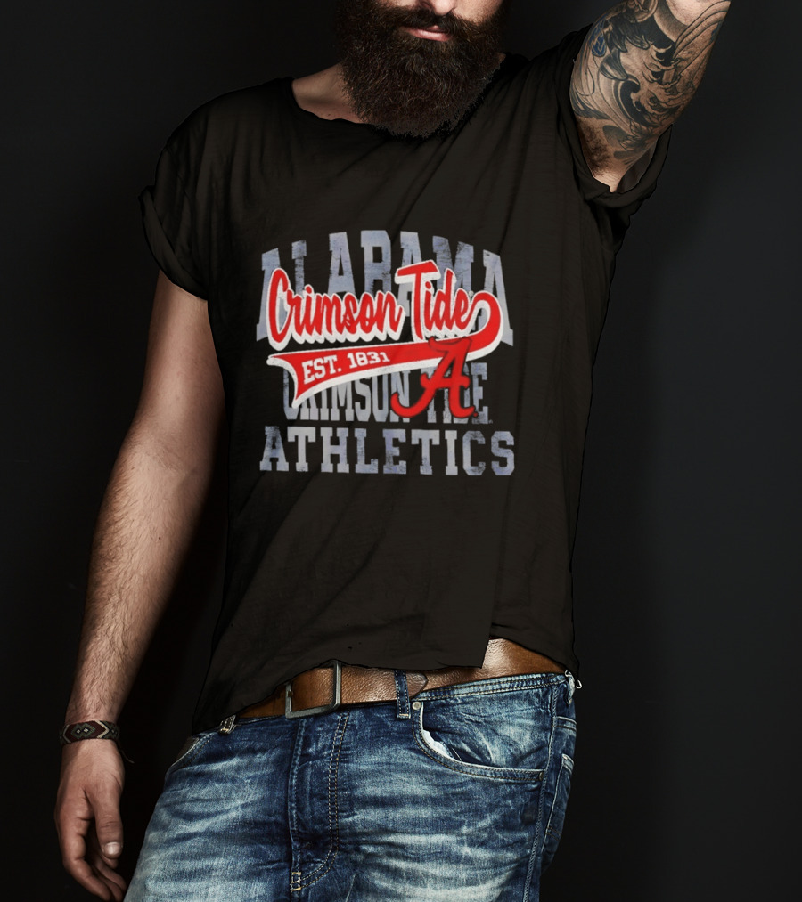 Alabama Crimson Tide Athletics Est 1831 Distressed T-Shirt