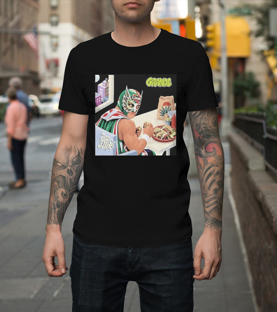 El Grande America Tacos Wrestling Luchador Comic T-Shirt