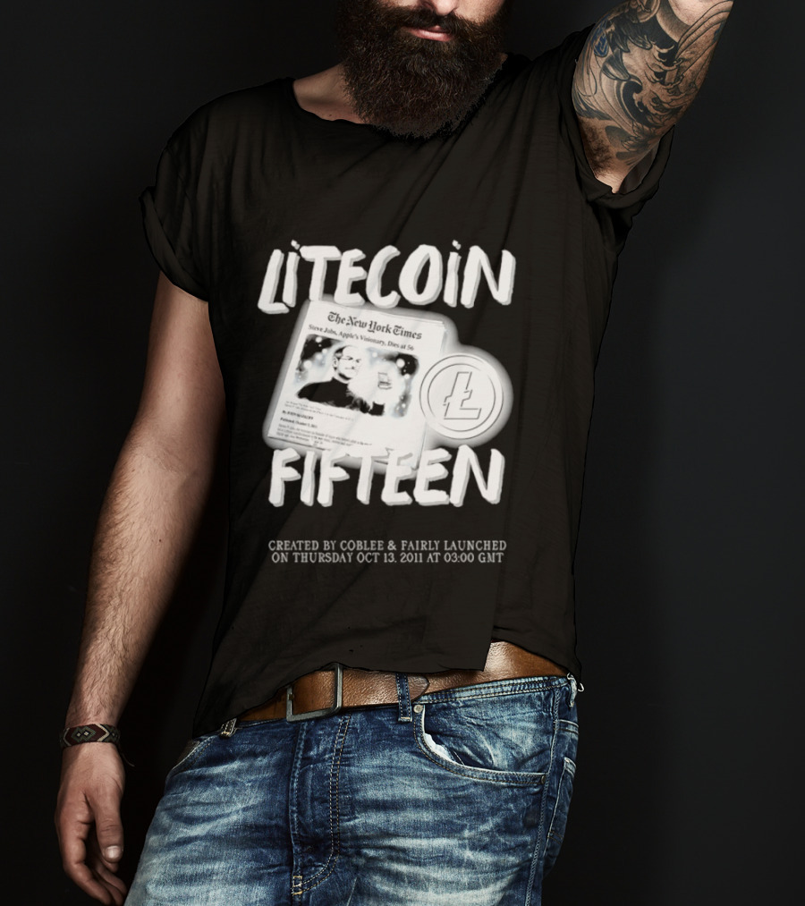 Litecoin Fifteen Created By Coblee Fairly Launched 2011 2026 T-Shirt