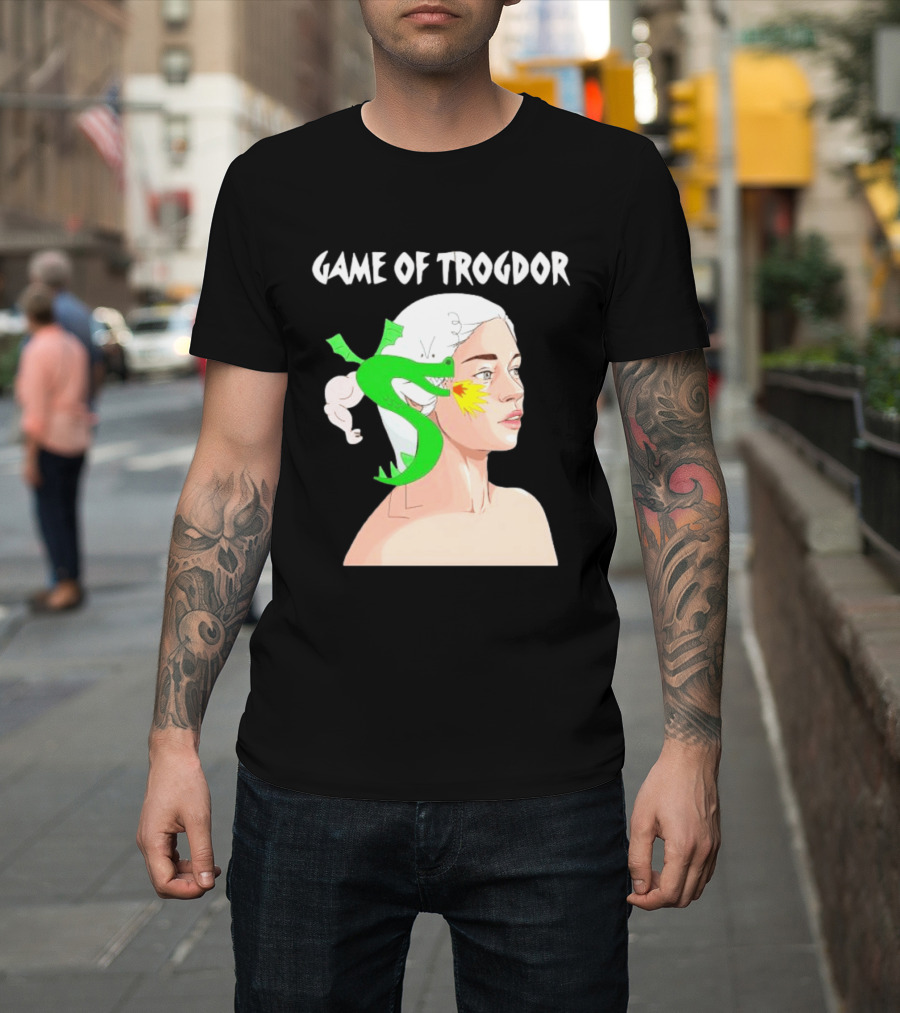 Game Of Trogdor Dragon And Woman T-Shirt