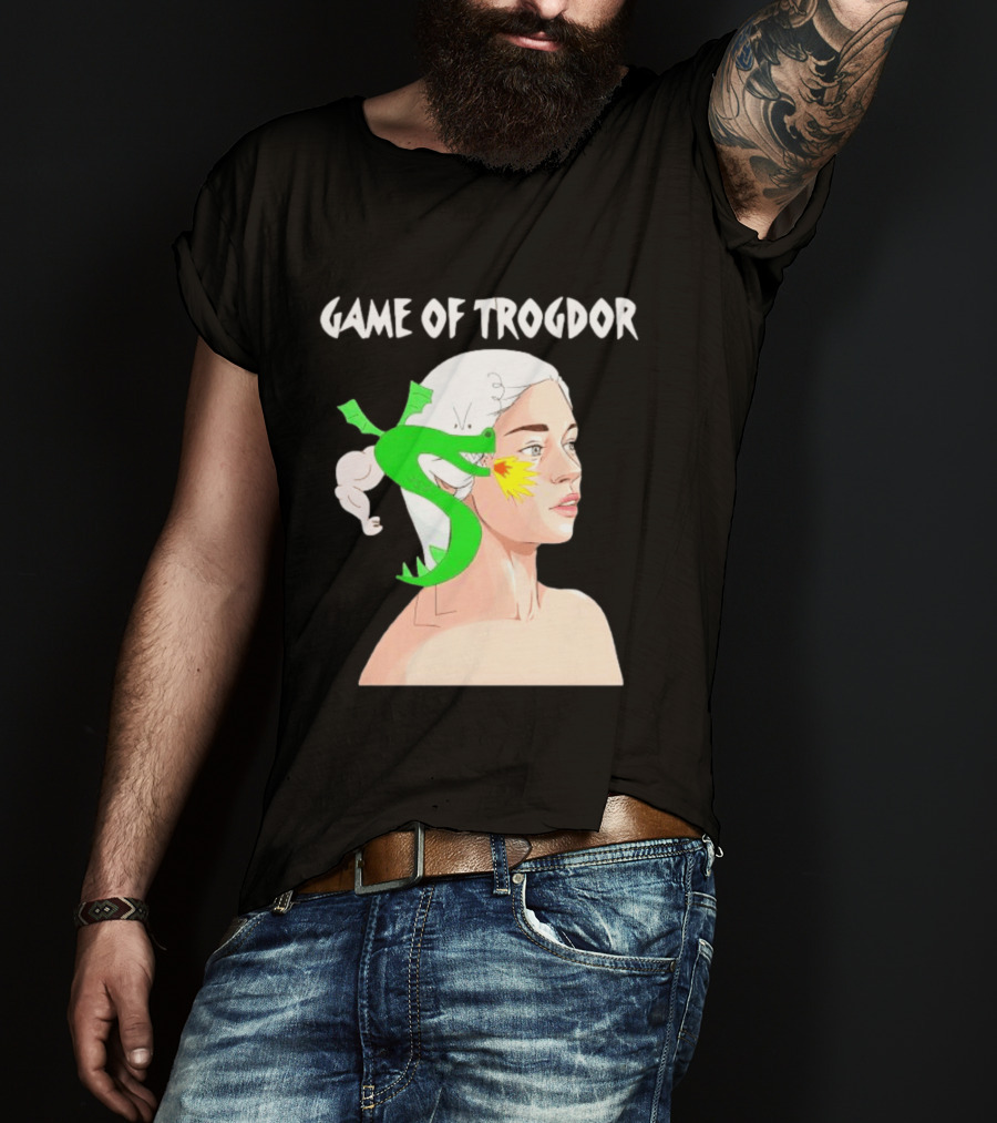 Game Of Trogdor Dragon And Woman T-Shirt