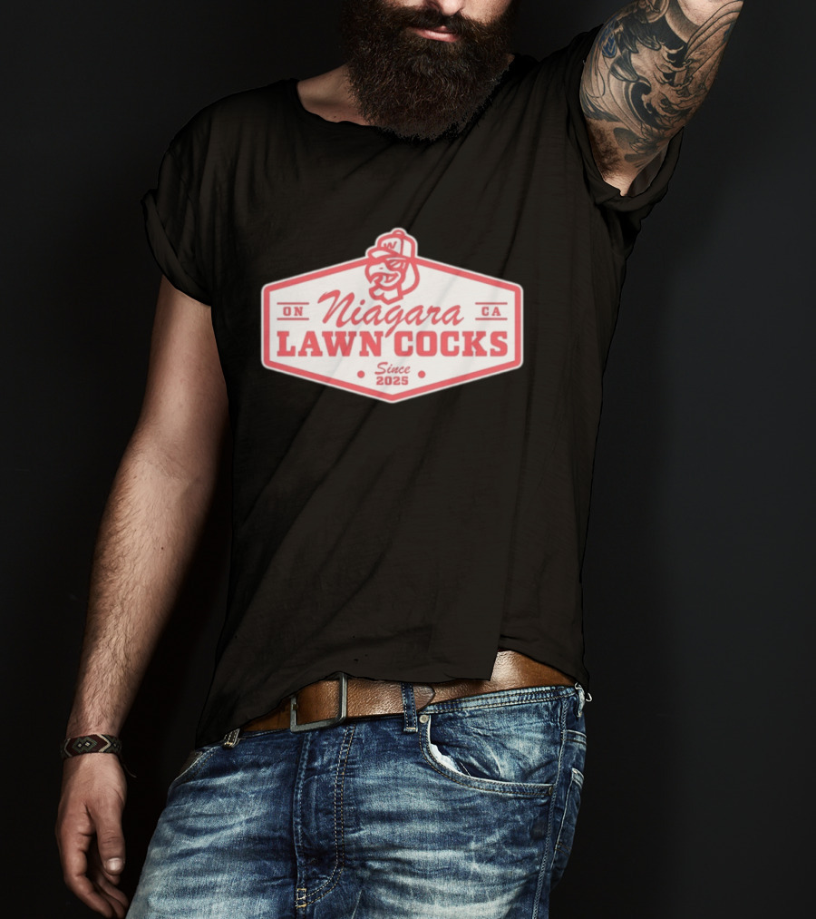 ON Niagara Lawn Cocks CA Since 2025 Rooster T-Shirt