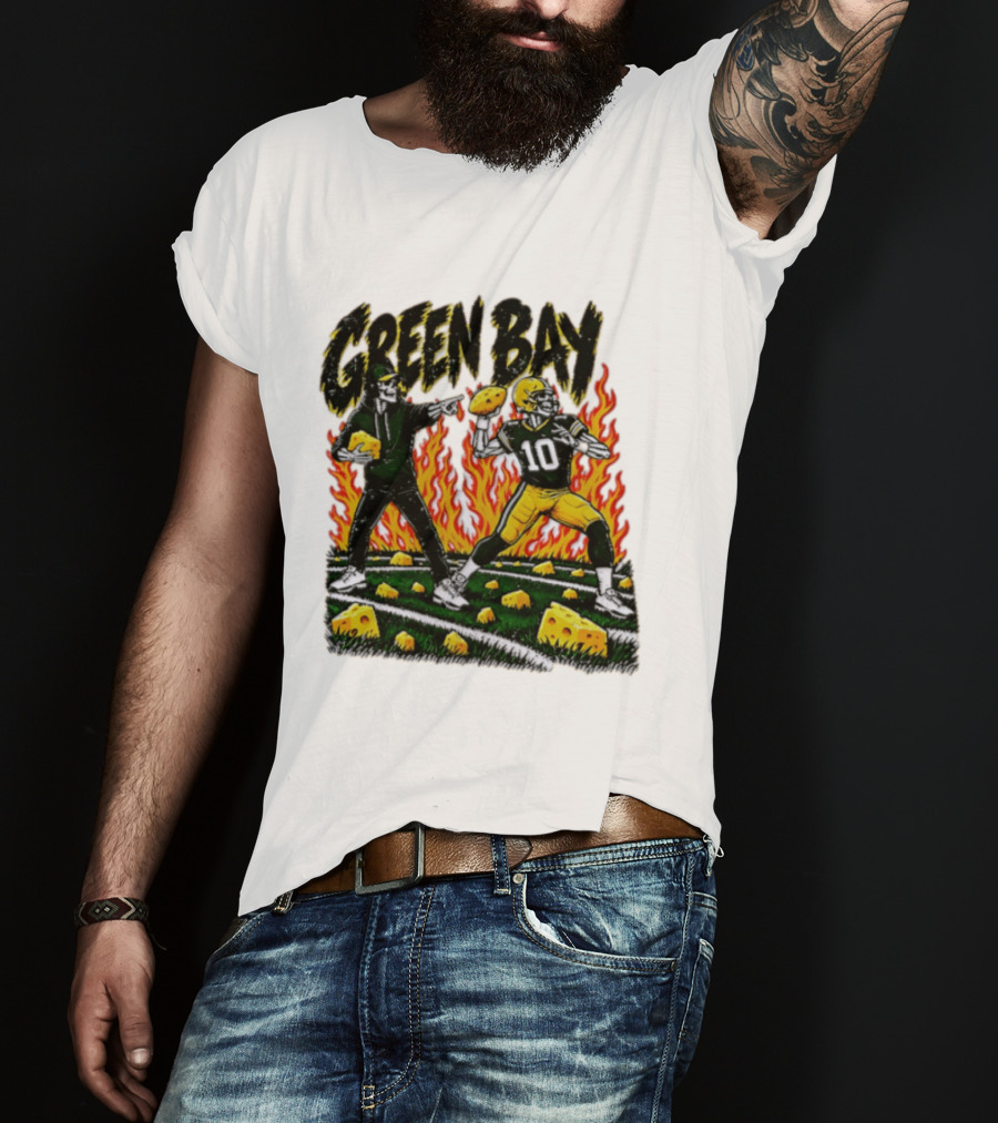 Green Bay Packers Football Skeleton Player Cheeseheads 2026 T-Shirt