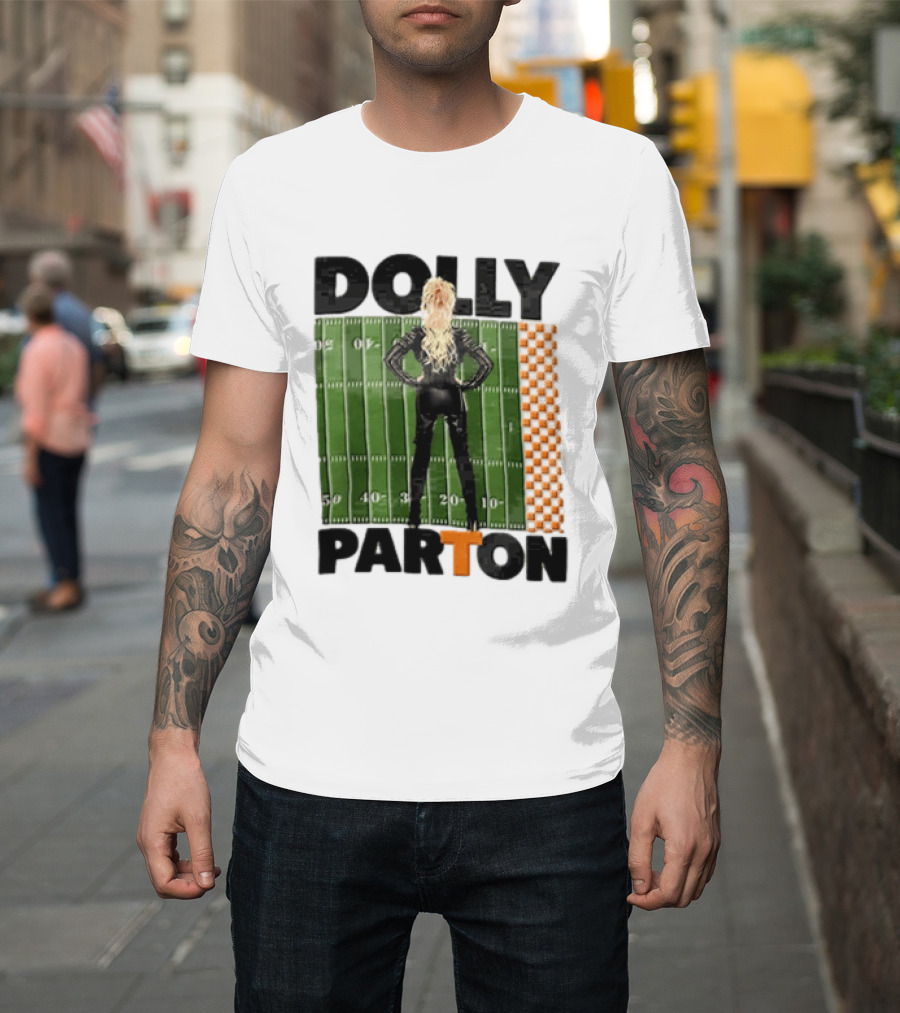 Dolly Parton Tennessee Volunteers Football Field T-Shirt