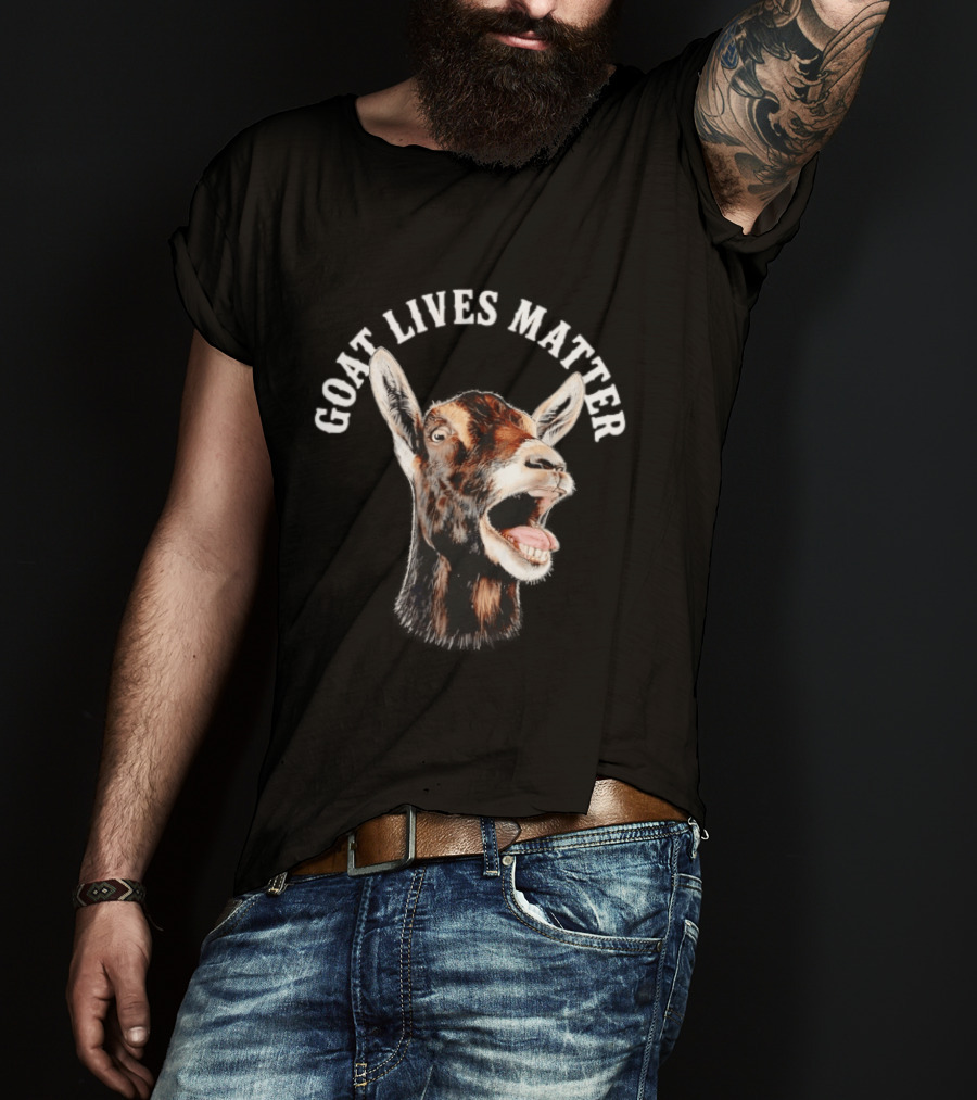 GOAT LIVES MATTER Funny Farm Animal Humor T-Shirt