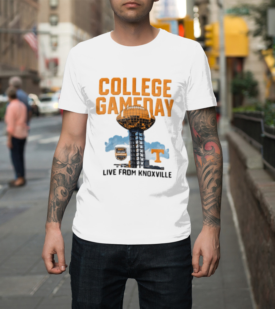 Tennessee Volunteers College Gameday Live From Knoxville Football T-Shirt