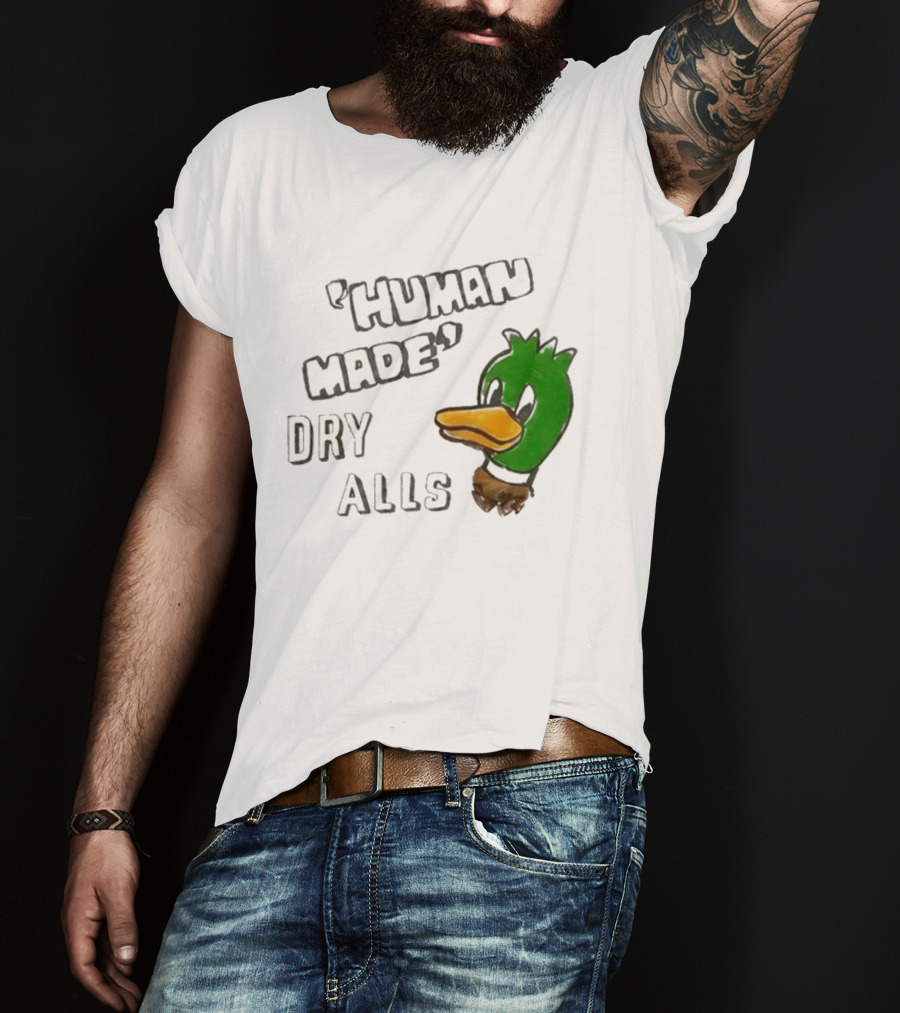 J Hope Human Made Dry Alls Green Mallard Duck T-Shirt