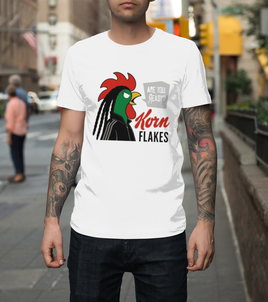 Korn Flakes Are You Ready Rooster Nu Metal T-Shirt