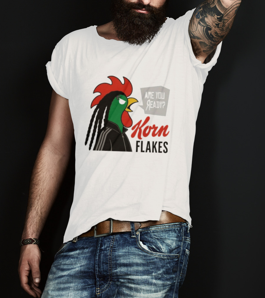 Korn Flakes Are You Ready Rooster Nu Metal T-Shirt
