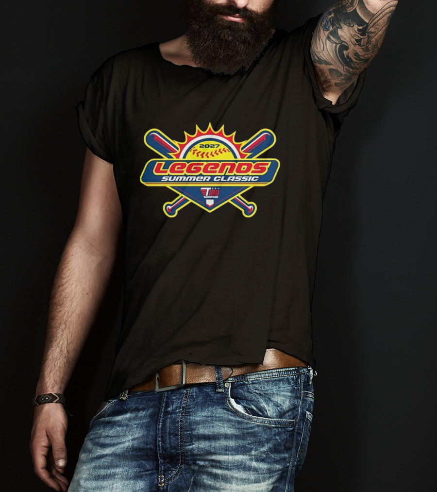 Legends Summer Classic Softball 2027 USA 100 Swingman Shield T-Shirt