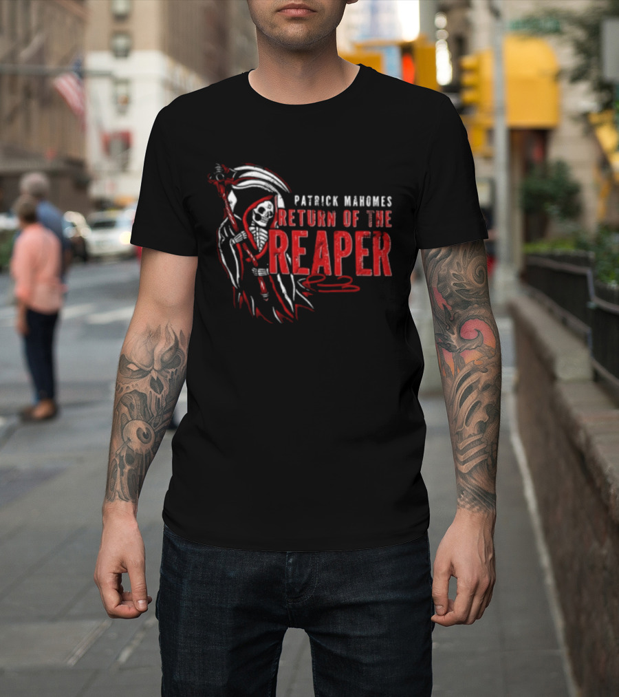 Patrick Mahomes Return Of The Reaper 15 Kansas City Chiefs Football T-Shirt