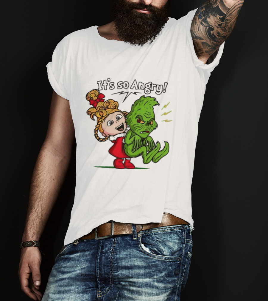 Cindy Lou Who Grinch It's So Angry Holiday Scene T-Shirt