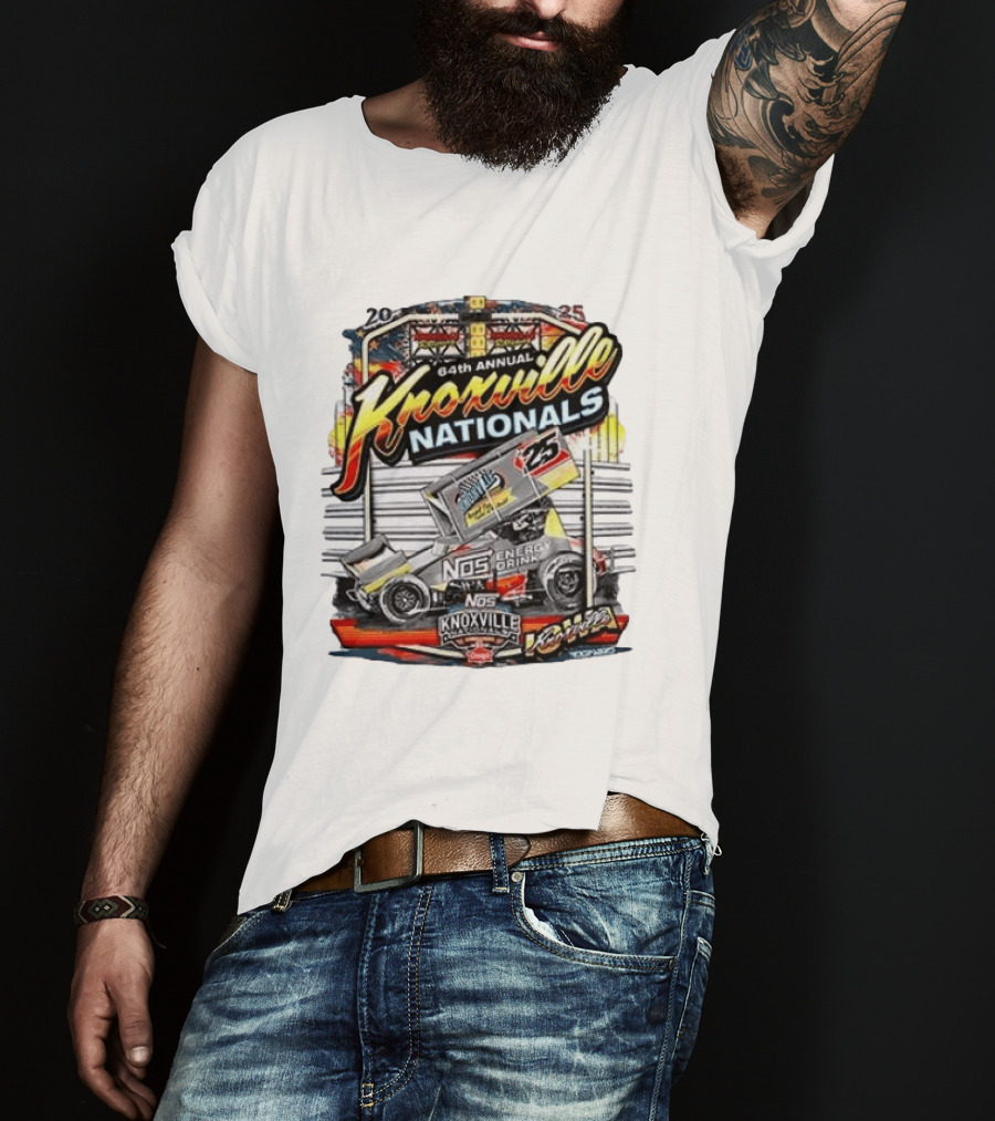 64th Annual Knoxville Nationals 25 NOS Energy Drink Sprint Car Racing Event T-Shirt