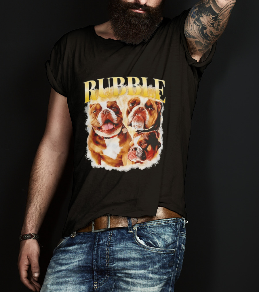 Rubble English Bulldog Dog Lover T-Shirt