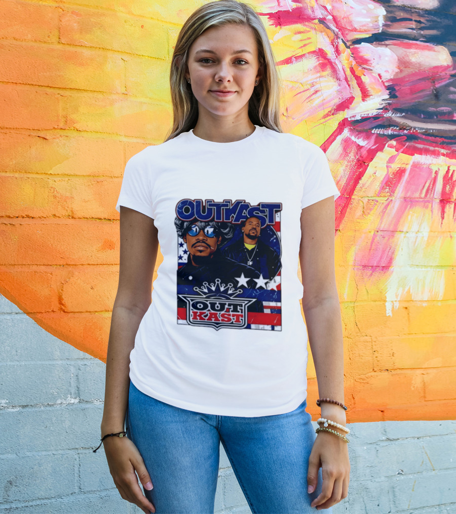 Outkast Legendary Duo Music Icon Stars And Stripes T-Shirt