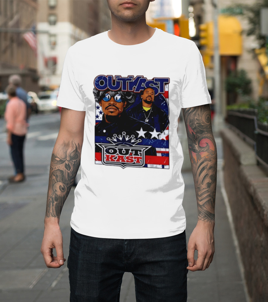 Outkast Legendary Duo Music Icon Stars And Stripes T-Shirt