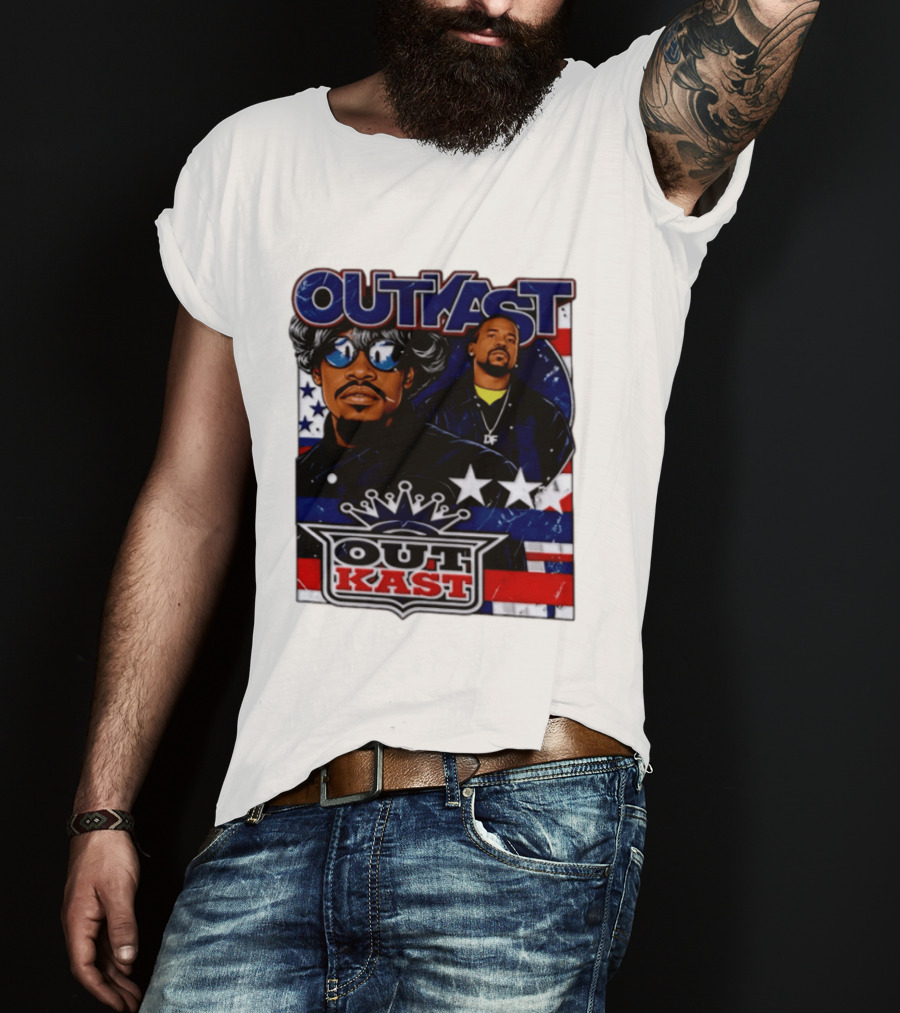 Outkast Legendary Duo Music Icon Stars And Stripes T-Shirt