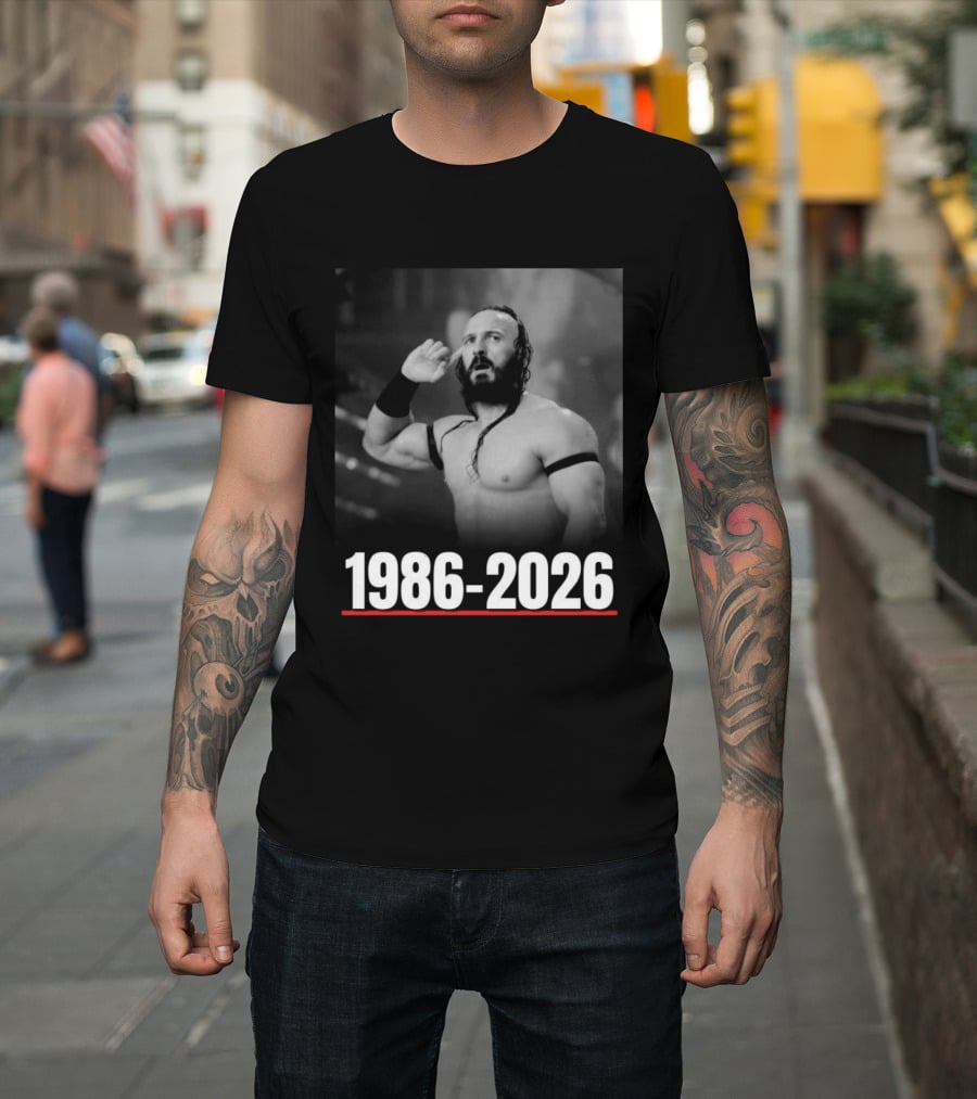 AEW Announced That Benjamin Satterley Known As Pac Passed Away 1986 2026 T-Shirt