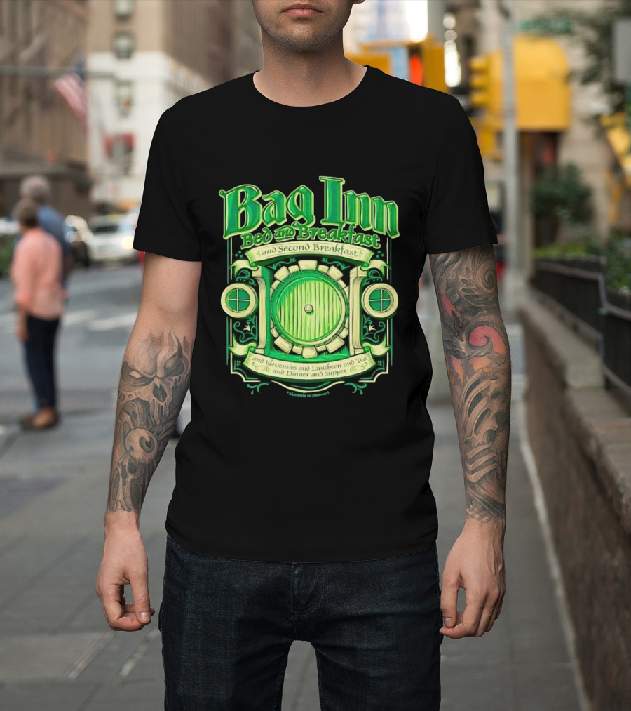 Bag Inn Bed And Breakfast Second Breakfast Elevensies Luncheon Tea Dinner Supper T-Shirt