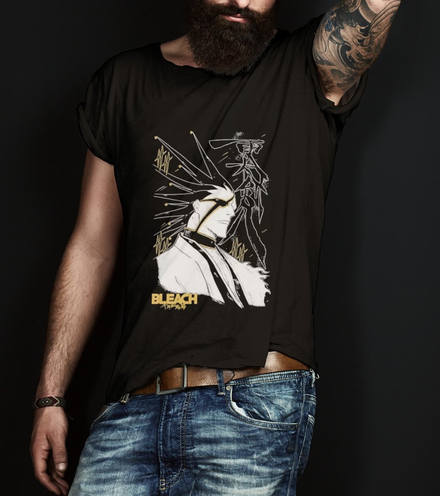 Kenpachi Zaraki Bleach Thousand Year Blood War Fan Art Character Sketch T-Shirt