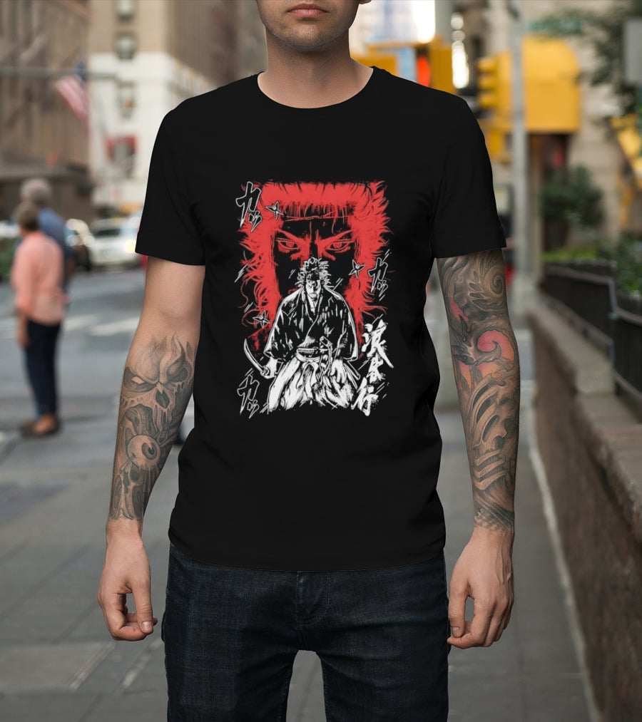 Vagabond Musashi Miyamoto Samurai Intense Manga T-Shirt