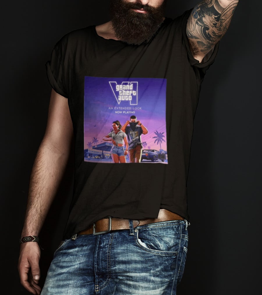 Grand Theft Auto VI Lucia Jason An Extended Look Now Playing T-Shirt