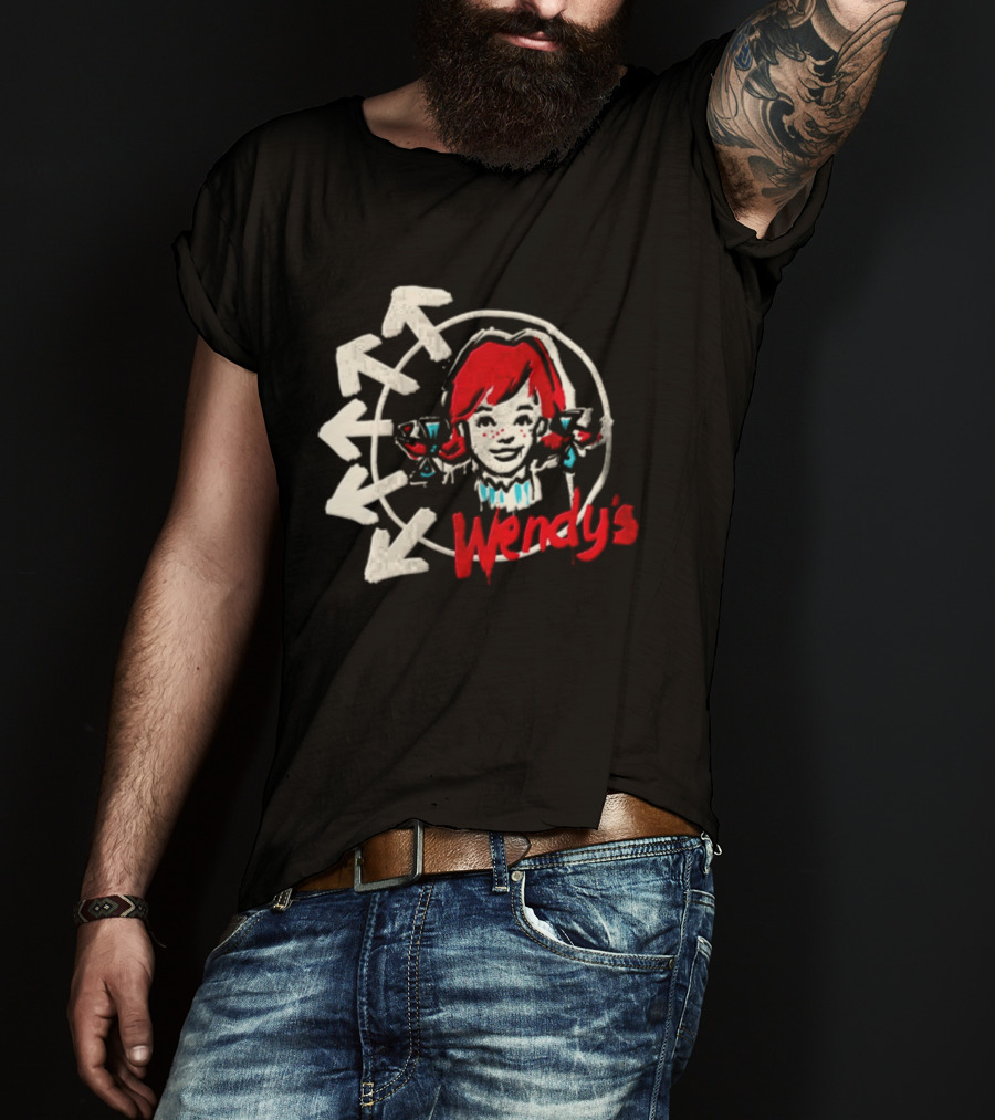 Wendy's Songs To Listen To In A Parking Lot Two Sided Bow Arrows T-Shirt