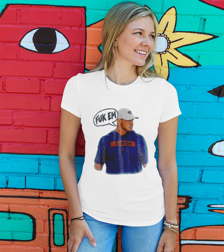 FLORIDA Coach Billy Napier Fuk Em Speech Bubble T-Shirt